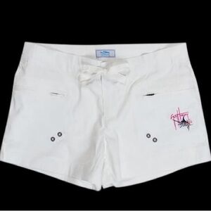 Guy Harvey White Women Short Shorts. Size 10 NWOT